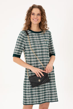 Женская черная сумка через плечо с ремешком-цепочкой Неожиданная скидка в корзине