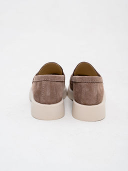 Лоферы туфли 176.1593be.Капучино замша