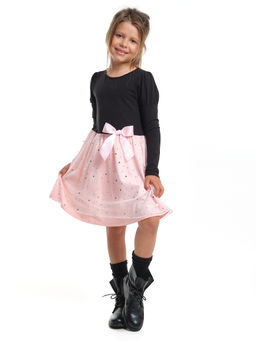 Платье нарядное с бантом UD 4418 черный/розовый - Mini maxi фото 5