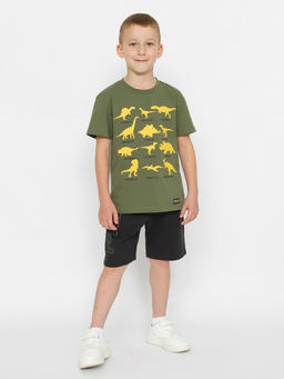 CRB wear / CWKB 63705-35-387 Футболка для мальчика,хаки/Ex.Cherubino