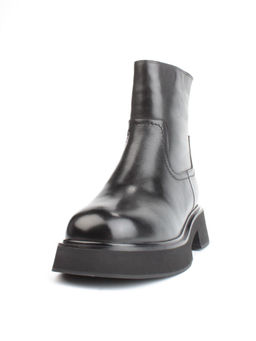 04-HJM396 BLACK Ботинки зимние женские (натуральная кожа, натуральный мех)