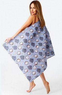 Полотенце банное Кокос 80*150 см. вафля хлопок 100% - Лен поволжья фото 2