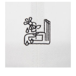 Бейсболка DJINNS арт. Dad Cap LoveMeNot (белый)