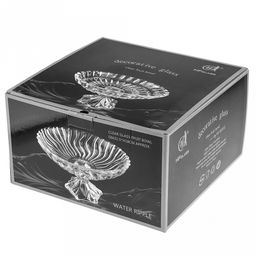 Конфетница стеклянная "Муссон" д31см, h18см, основание д12,5см, на ножке, в коробке (Китай)