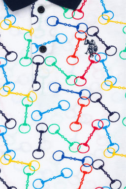 Белая футболка с воротником-поло для мальчика Неожиданная скидка в корзине - U.s. polo assn фото 4