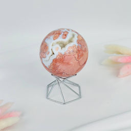 Шар из розового цветочного Агата