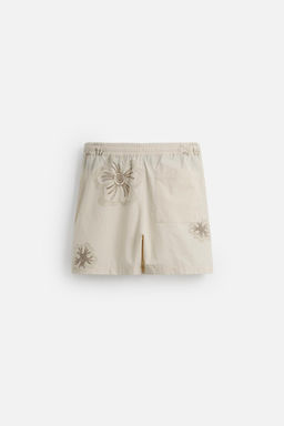 BERMUDA SHORTS WITH FLORAL EMBROIDERY - Zara фото 8