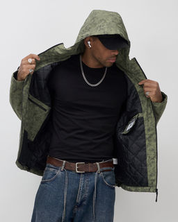 Куртка спортивная MTFORCE мужская весна-осень хаки  фото 6