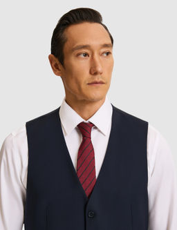 Lacivert Slim Fit Yelek