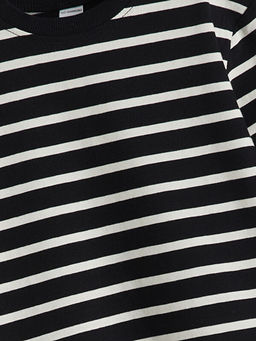 Bisiklet Yaka ?izgili Erkek ?ocuk Ti??rt