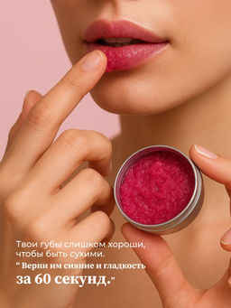 Manita Professional Сахарный скраб для губ клубничный / Strawberry Lip Scrub, 30 мл фото 5