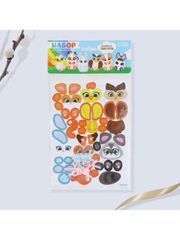 Цена за 2 шт. Набор для украшения яиц Весёлые зверята на пасху, 25?15 см