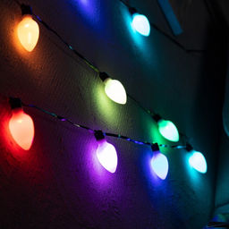 Умная гирлянда Нить 6 м с насадками Шишки матовые, IP20, тёмная нить, 20 LED, свечение RGB, USB - Luazon lighting фото 2