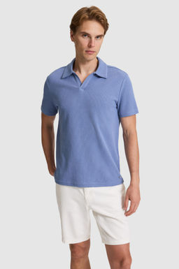 Erkek _ndigo Regular Fit Polo Yaka Ti__rt