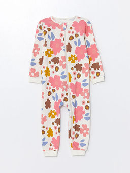 Bisiklet Yaka ?i?ekli K?z Bebek Tulum