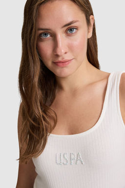 Kad_n Krem Kare Yaka Ti__rt - U.s. polo assn фото 2