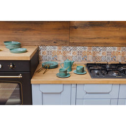 Тарелка Хорекс Tramontano, d=20 см, фарфор, бирюзовая