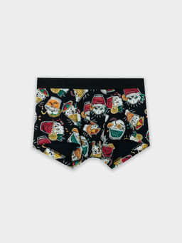 Цена за 2 штуки! Трусы мужские боксеры черные с принтом в виде коктейлей - Mark formelle фото 5