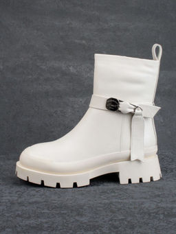 04-M3-L813 BEIGE Ботинки зимние женские (натуральная кожа, натуральный мех)