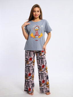 Пижама женская 1-243 (серый)