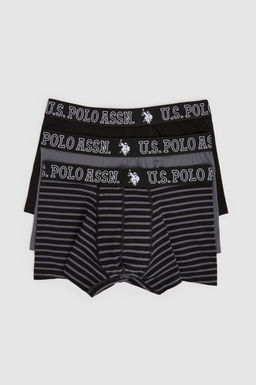 Erkek Siyah 3l_ Boxer Tak_m_