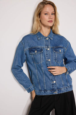 Mavi Oversize Trucker Denim Ceket TWOAW22CE0364 - Trendyolmilla фото 10