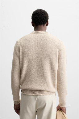 RUSTIC TEXTURED KNIT SWEATER - Zara фото 6