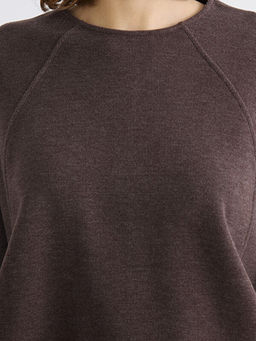 Bisiklet Yaka Oversize Bluz