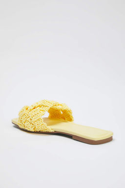 Trendyol Shoes Taba Orgu Kad?n Has?r Terlik TAKSS25TE00030 - Trendyolmilla фото 4
