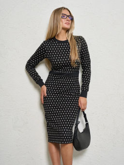 Платье Jetty из вискозы черное фото 10