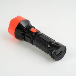 Фонарь ручной аккумуляторный, 1 LED, 16.5 х 5.7 х 5.7, от сети, красно-черный - Simaland фото 2