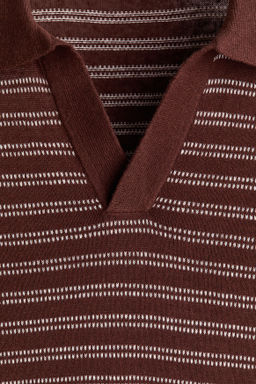 Polo en mezcla de lino Regular Fit - H&m фото 7