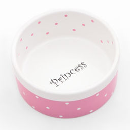 Миска керамическая Princess 400 мл 135.5 см, розовая - Пижон фото 4