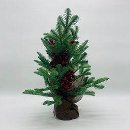 Декоративное новогоднее украшение - Веточка елки с ягодами (арт. 998) - Ип лебедев о.ю фото 2