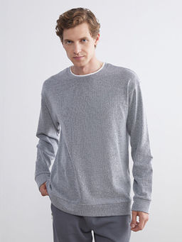 Bisiklet Yaka Erkek Sweatshirt