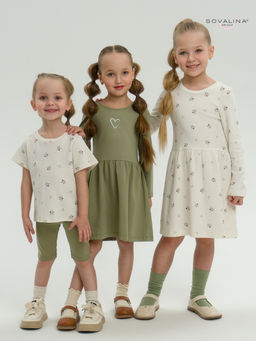 Костюм Актив бордовые тюльпанчики-оливка - Sovalina фото 36