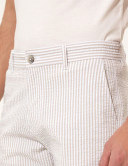 Bej Slim Fit _izgili Bermuda _ort - Pierre cardin фото 6