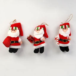 Мягкая игрушка Дед мороз на подвесе, виды МИКС - Simaland фото 3