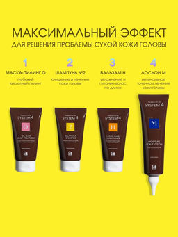 System 4 Терапевтический шампунь №2, 75 мл - Sim sensitive фото 8
