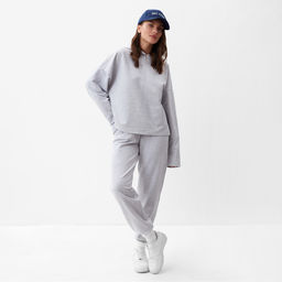 Костюм женский спортивный (толстовка и брюки) MIST, размер 44-46, серый