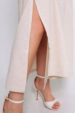 Платье #ОКТ025004, светло-бежевый - Dommod фото 10