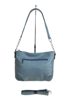 Женская сумка из искусственной кожи, цвет голубой - Greta фото 2