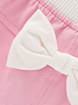 Бриджи с бантиком UD 1788 розовый - Mini maxi фото 3