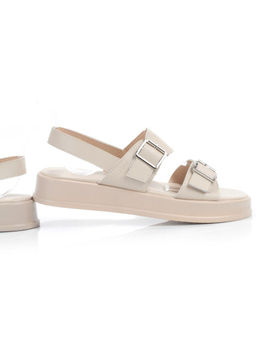 08-PEAQ196-2 LT. BEIGE Босоножки женские (натуральная кожа) - Фабричный китай фото 11