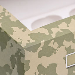 Коробка для 6 капкейков с окном, «Камуфляж», 25×17×10 см