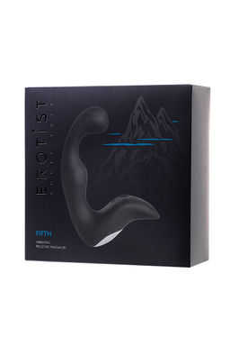 Стимулятор простаты Erotist Fifth, cиликон, черный, 14,1 см  фото 7
