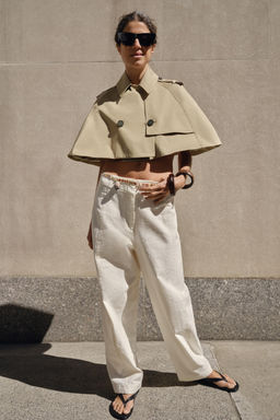 PANTAL?N CON LINO ZW COLLECTION / Blanco roto