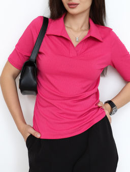 Футболка поло КФ100 Фуксия от фабрики Спортсоло