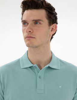 Koyu Mint Slim Fit K_vr_lmaz Polo Yaka Basic Ti__rt - Pierre cardin фото 9