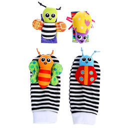 Погремушки детские «Носочки и браслетики», набор 4 шт.